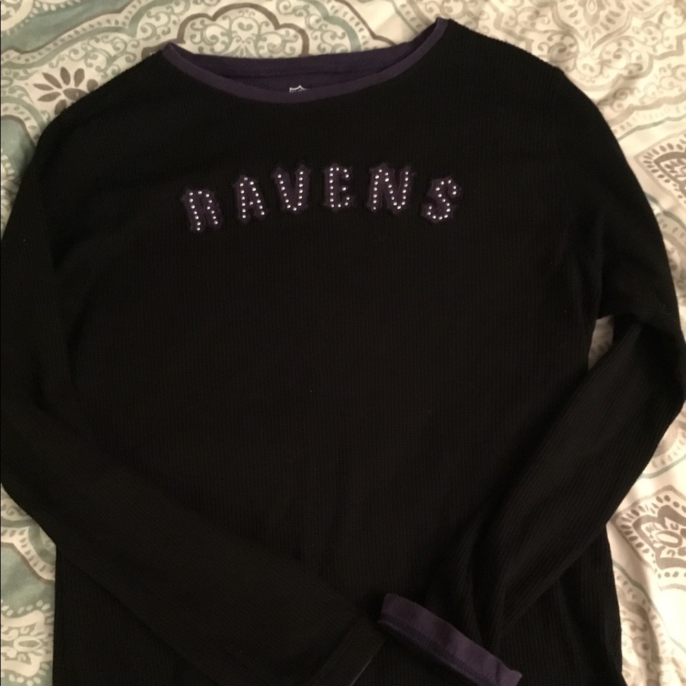 Baltimore Ravens women’s long sleeve sm for size